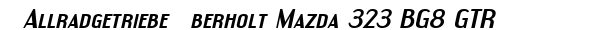 ❌ Allradgetriebe �berholt Mazda 323 BG8 GTR